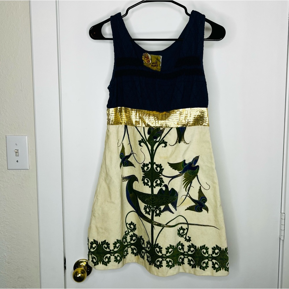 Vintage Free People Peacock Dress